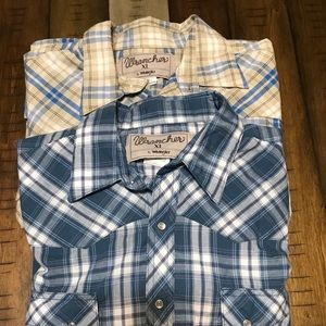 Wrangler Wrancher Plaid Shirts